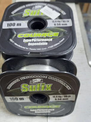 NYLON SUFIX COURAGE 0.50 TRANSPARENTE