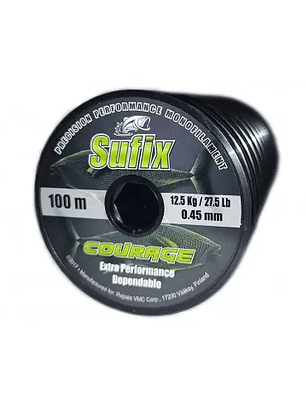 NYLON SUFIX COURAGE 0.45 TRANSPARENTE