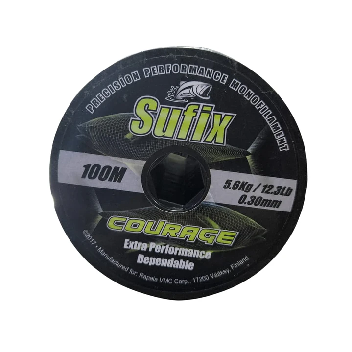 NYLON SUFIX COURAGE 0.30 TRANSPARENTE 1
