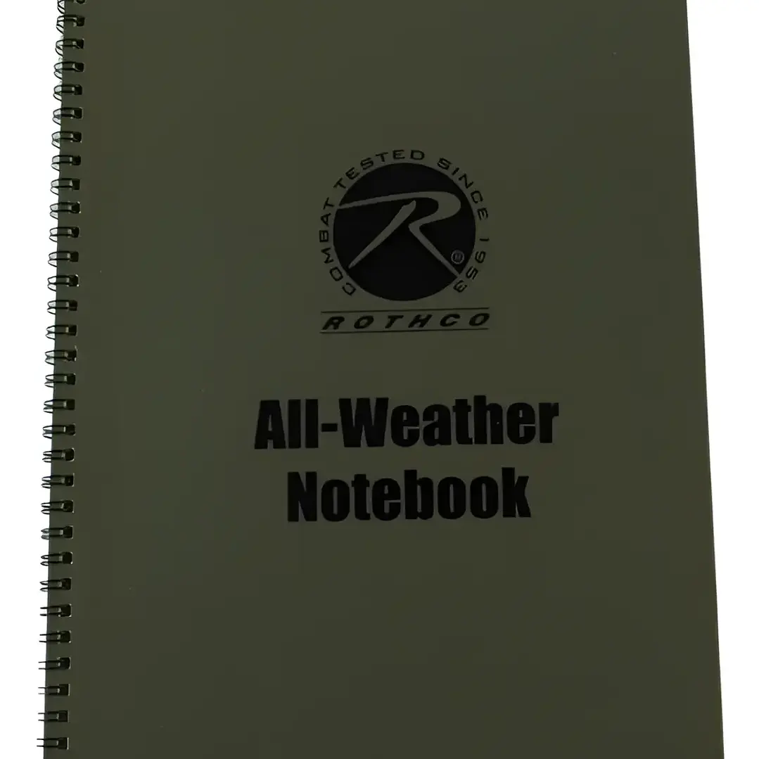 ROTHCO LIBRETA IMPERMEABLE 6X8 463 VERDE 1