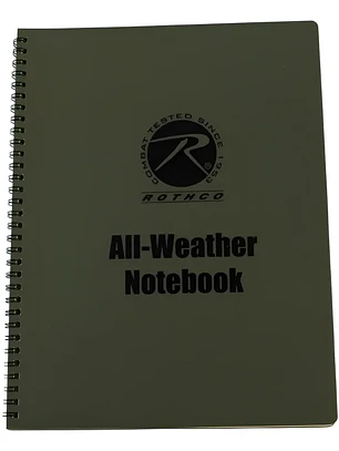 ROTHCO LIBRETA IMPERMEABLE 6X8 463 VERDE