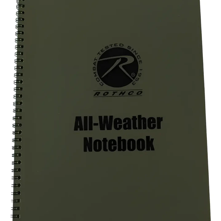 ROTHCO LIBRETA IMPERMEABLE 6X8 463 VERDE 1