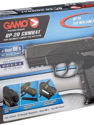 PISTOLA GAMO GP-20 COMBAT CO2 4.5 20BALINES