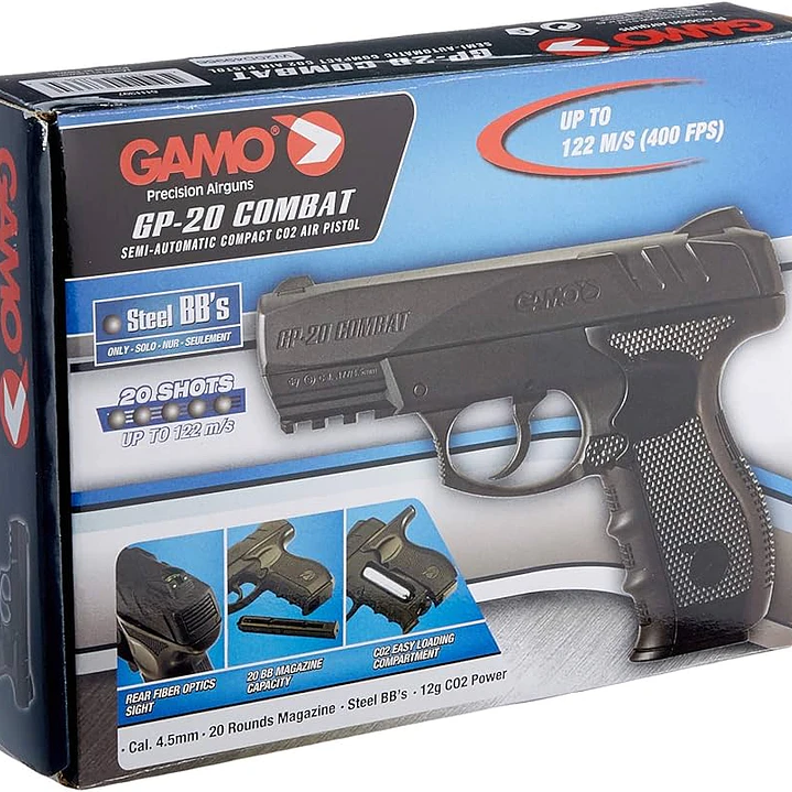 PISTOLA GAMO GP-20 COMBAT CO2 4.5 20BALINES 1