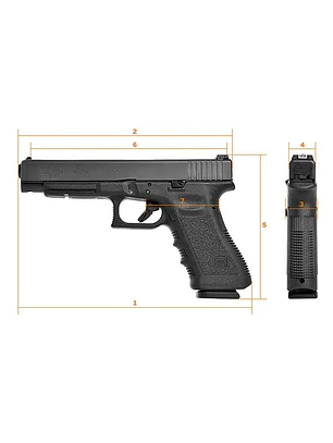PISTOLA GLOCK 34 GEN3 COMPETICION CAL9MM 17T