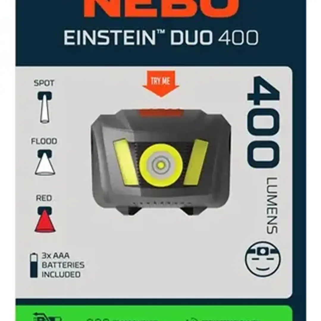NEBO LINTERNA FRONTAL RECARGABLE EINSTEIN DUO 400 1