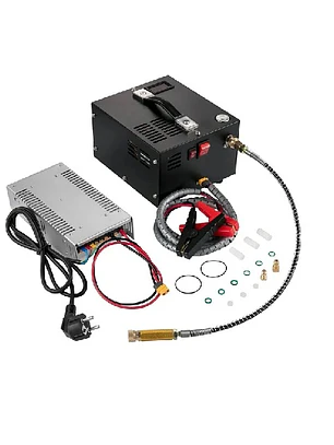 COMPRESOR TEC/TH TACTICAL 4.500PSI/300BAR 12V CON FUENTE DE PODER