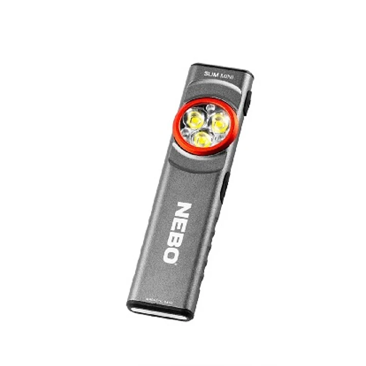 LINTERNA NEBO LINTERNA DE BOLSILLO RECARGABLE MINI SLIM 250 LUMENES 1042-G 1