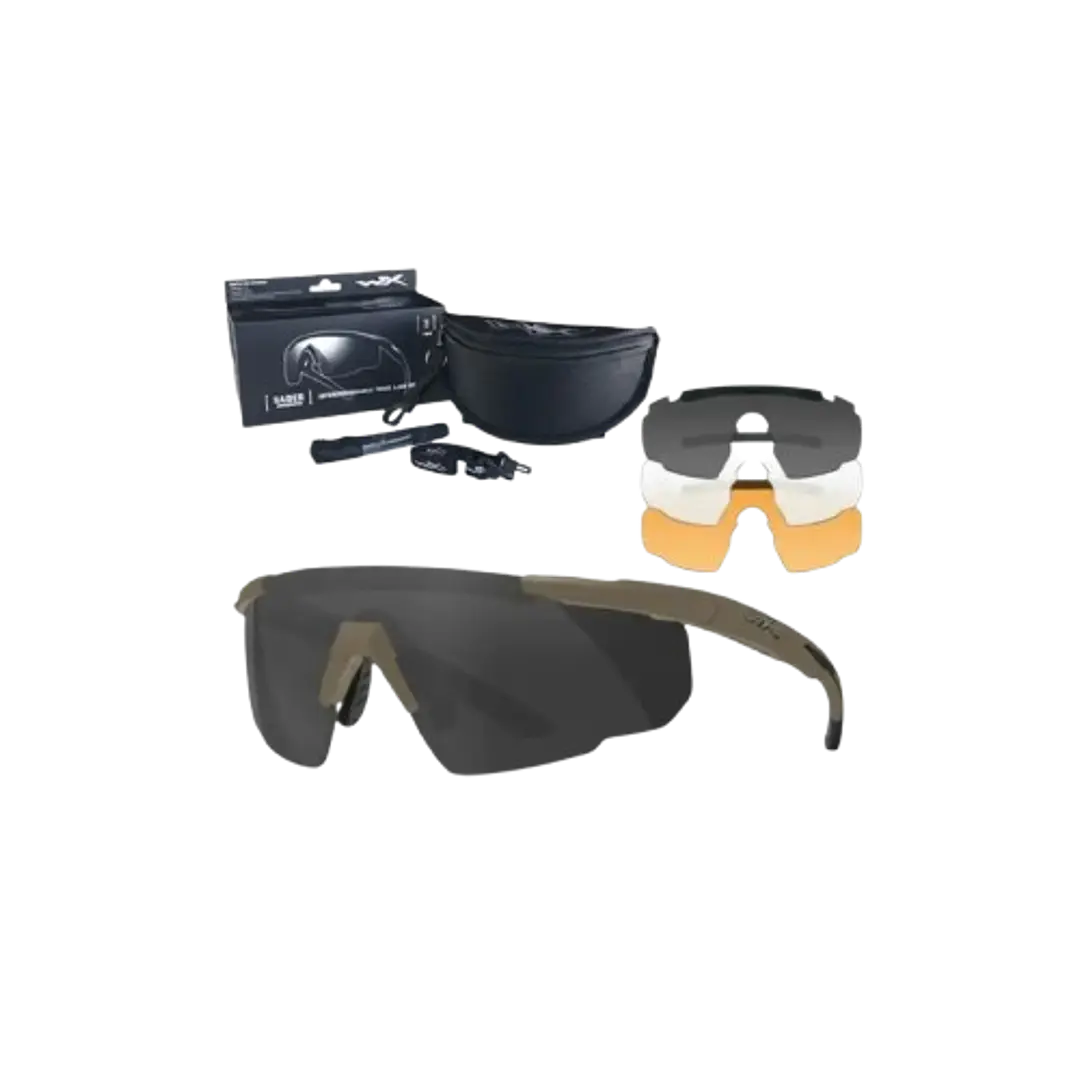 LENTES WILEYX SABER ADVANCED 3 MICAS 308T COYOTE 1