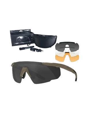 LENTES WILEYX SABER ADVANCED 3 MICAS 308T COYOTE