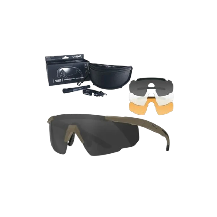LENTES WILEYX SABER ADVANCED 3 MICAS 308T COYOTE 1