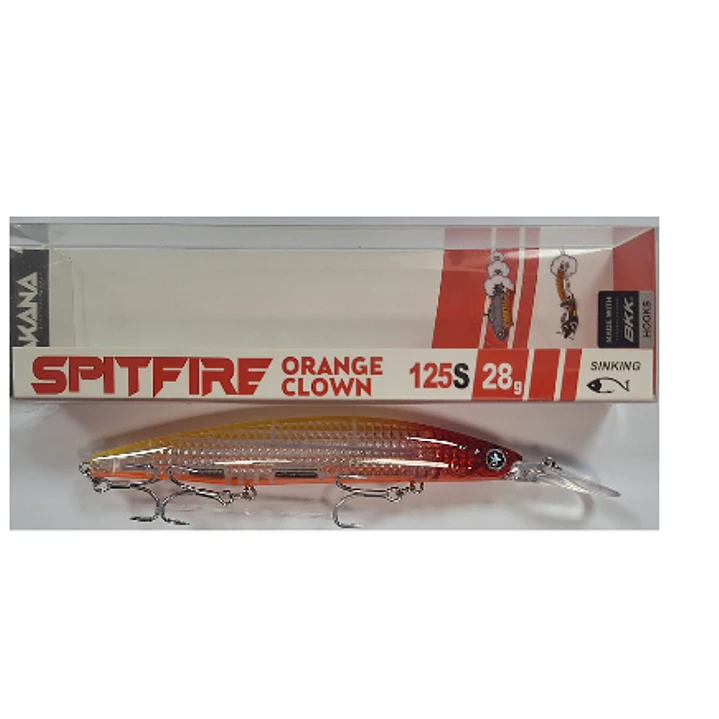 SAKANA SPITFIRE 125S/28G ORANGE CLOWN 1
