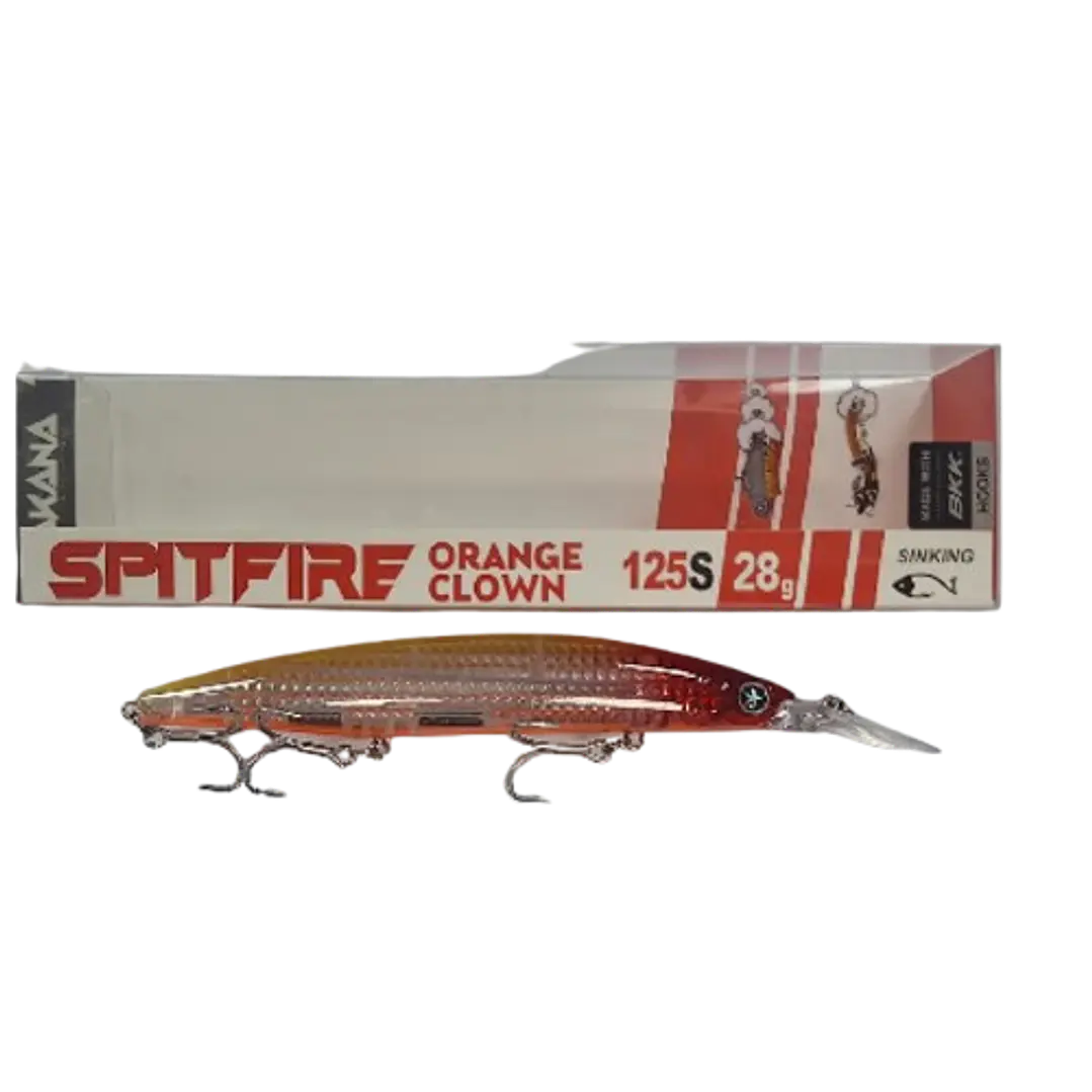 SAKANA SPITFIRE 125S/28G ORANGE CLOWN 1