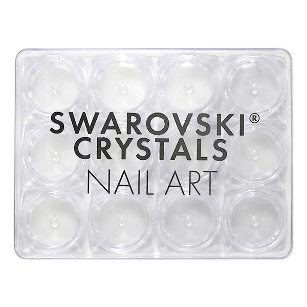 Swarovski Crystals Nail Art - Caja organizadora 12 compartimentos