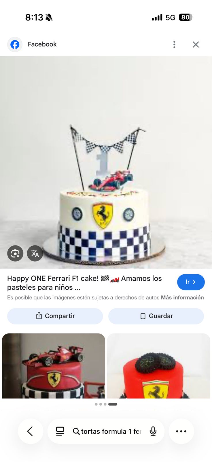 Torta personalizada (uso interno)