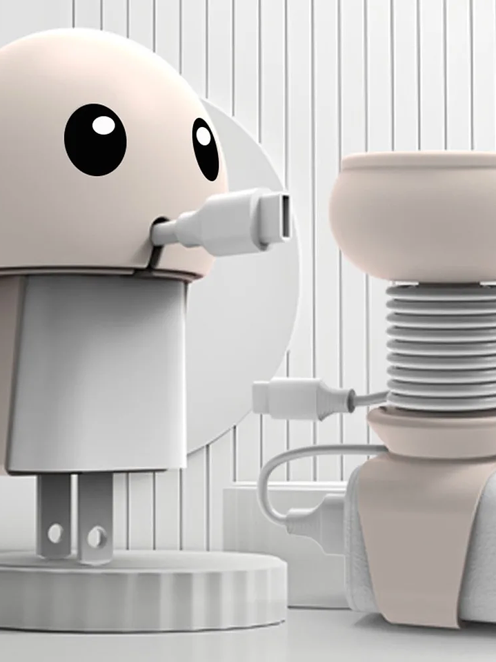 Tu hij@ deja el cargador siempre tirado , le encantara recogerlo ahora fácil cómodo   4