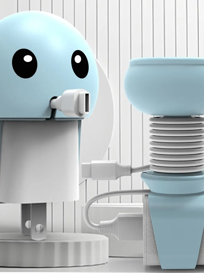 Tu hij@ deja el cargador siempre tirado , le encantara recogerlo ahora fácil cómodo   5