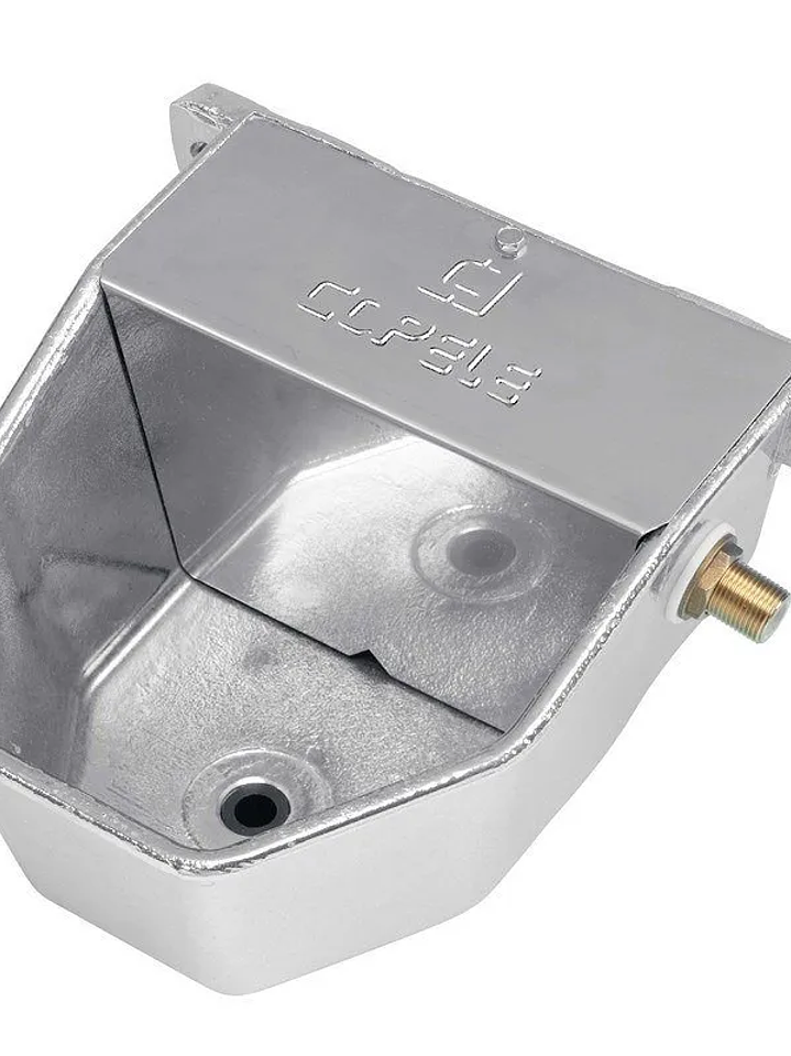 bebedero de aluminio para perros, automático siempre mantiene el nivel de agua y limpia y fresca.  1