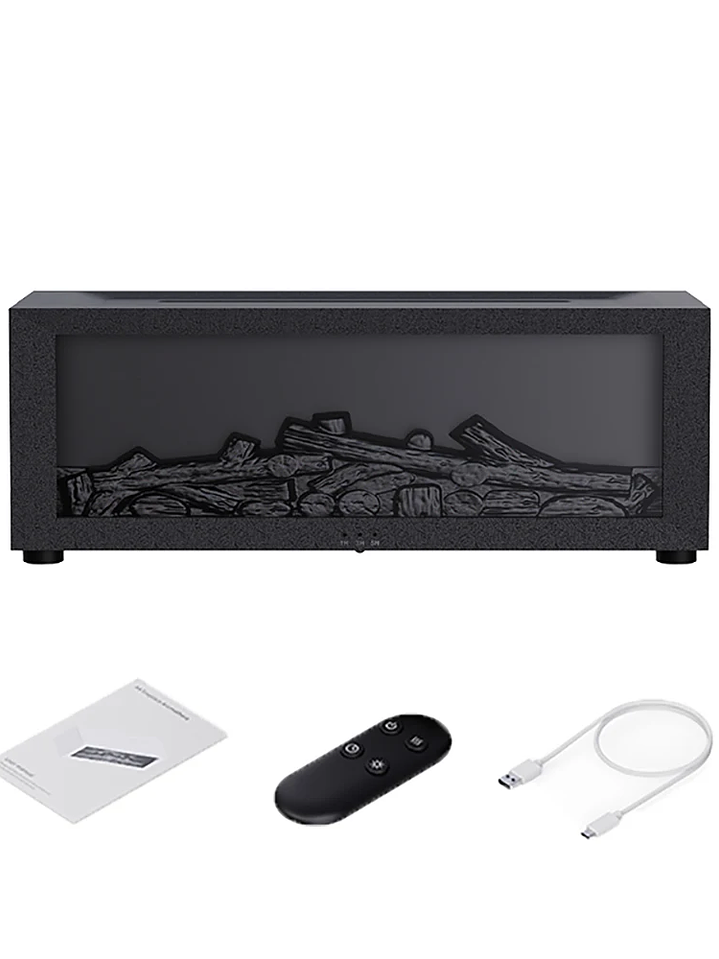 CHIMENEA AROMATICA . Efecto Relajante y Cálido. Humidificador de llamas con control remoto.  3