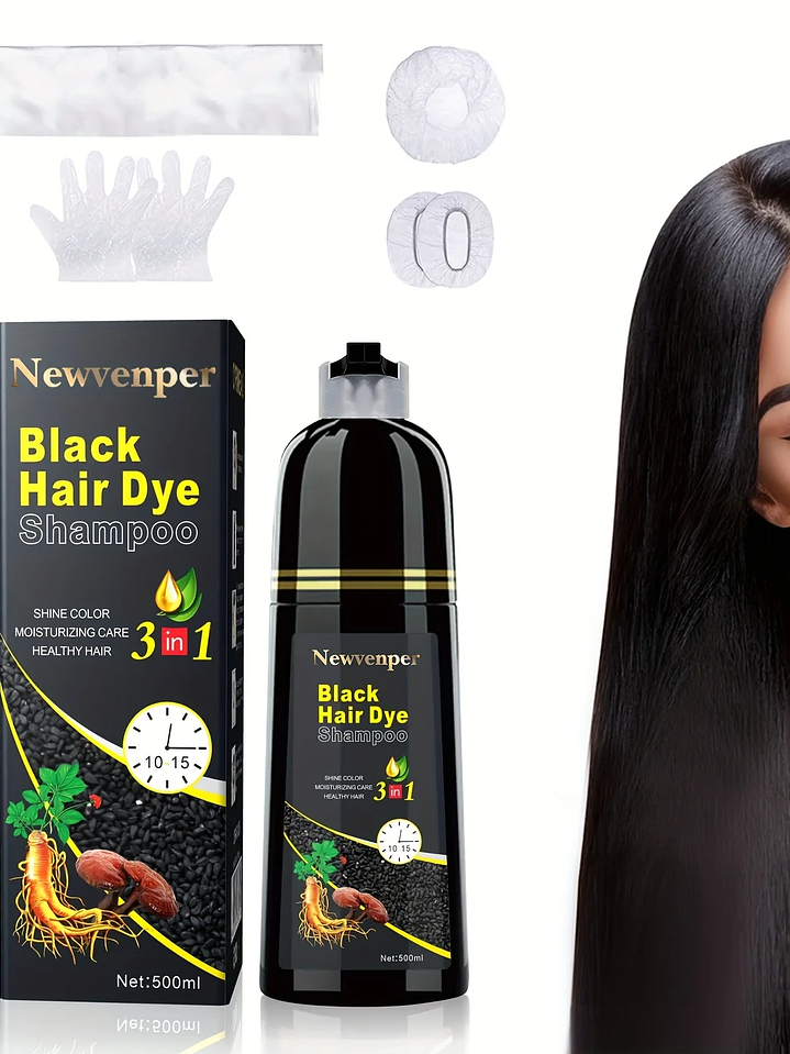 500ML Champú Natural Color & Vitalidad – Adiós Canas en 10 Minutos 1