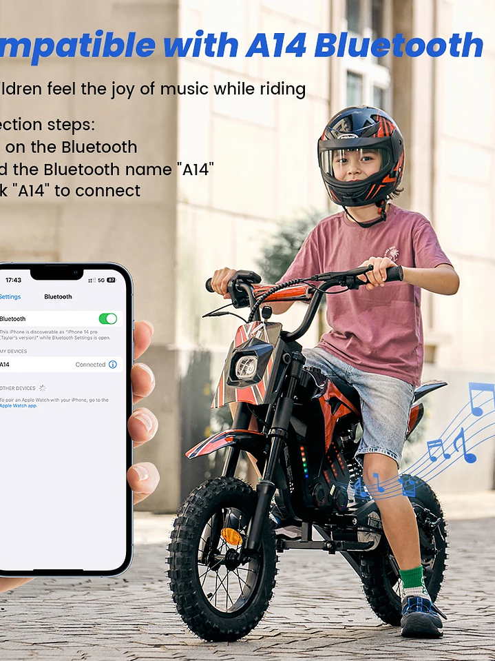 La moto eléctrica infantil mas esperada estas navidades 500 w . 27 kl h 4