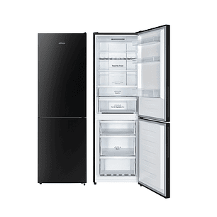 Frigorífico Combi Edesa EFC-1822 NF GBK No Frost – Diseño Black y 304L de Capacidad