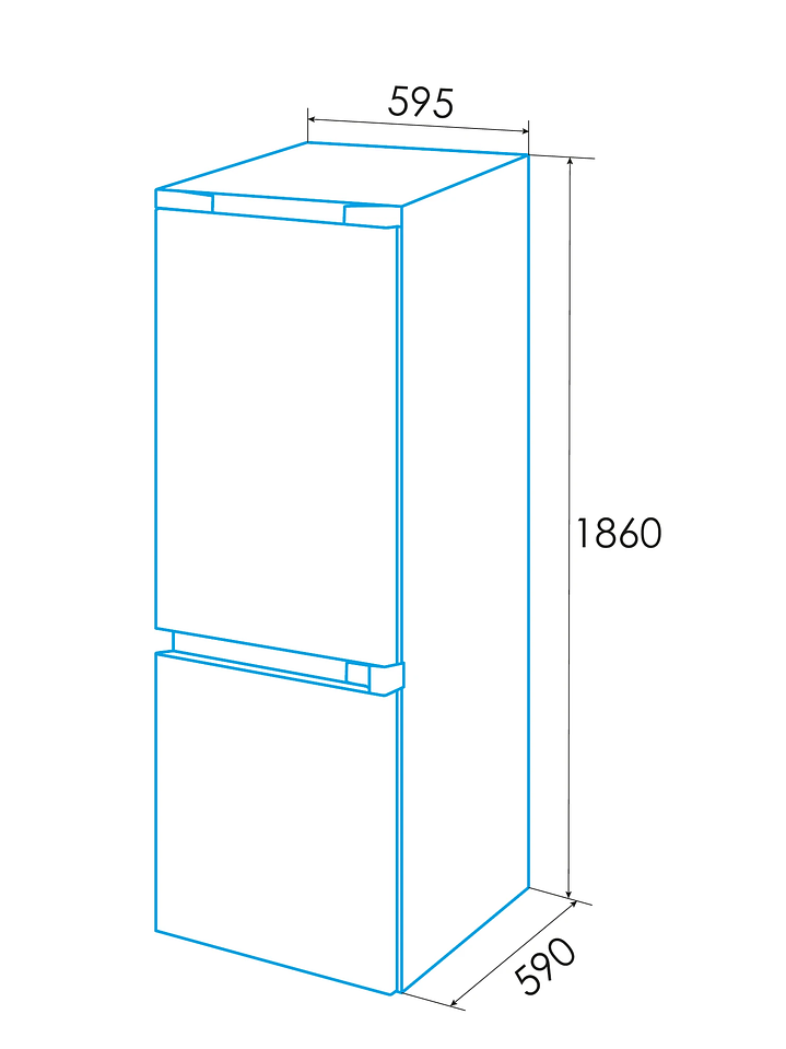 Frigorífico Combi Edesa EFC-1822 NF GBK No Frost – Diseño Black y 304L de Capacidad 6