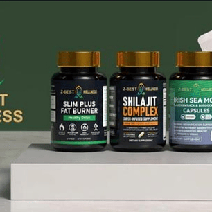 Combo shilajit + Slim plus quema grasas + musgo marino Irlandés 