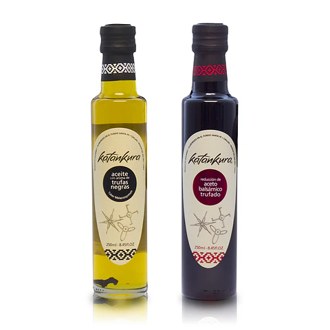 Aceite con Aroma a Trufa Negra 250 ml + Aceto Balsámico Trufado 250 ml