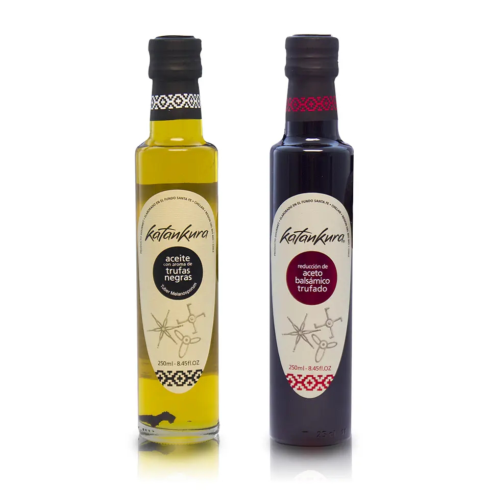 Aceite con Aroma a Trufa Negra 250 ml + Aceto Balsámico Trufado 250 ml 1