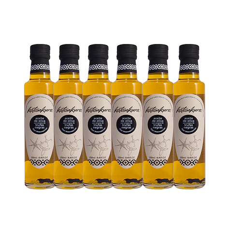 Caja 6 Botellas Aceite con Aroma a Trufas Negras 250 ml