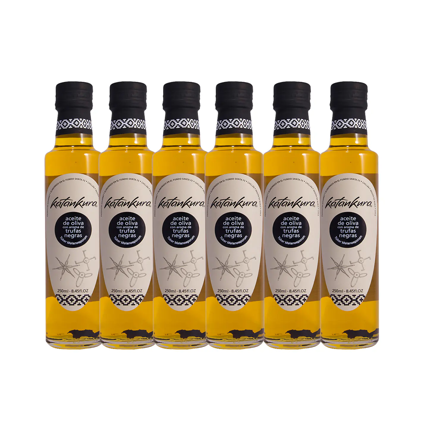 Caja 6 Botellas Aceite con Aroma a Trufas Negras 250 ml 2
