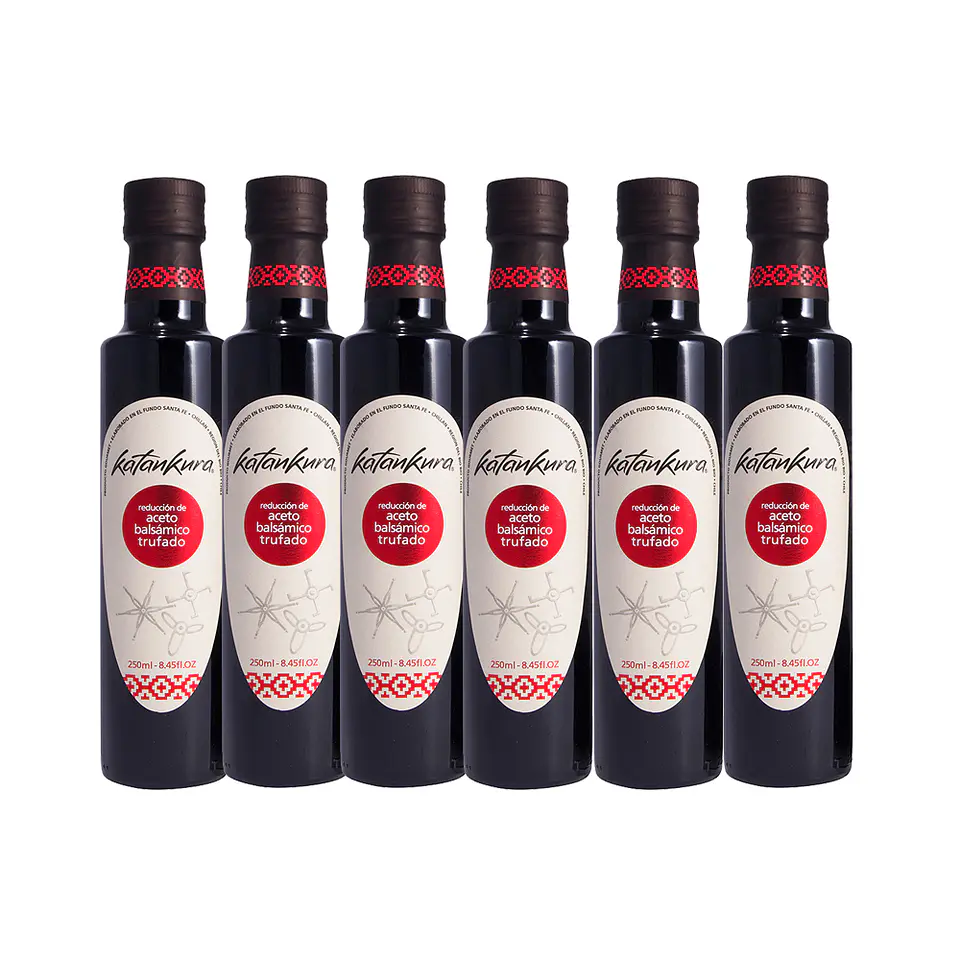 Caja 6 Botellas Aceto Balsámico Trufado  2