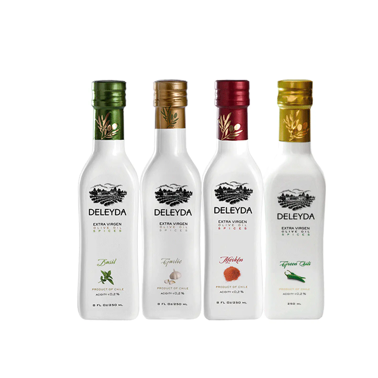 Mix 12 Deleyda 250 ml Albahaca Ajo Merkén Ají 1