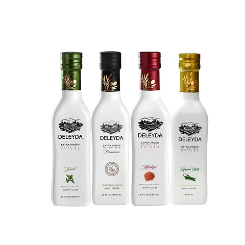 Mix 12 Deleyda 250 ml Albahaca Ají Merkén Premium