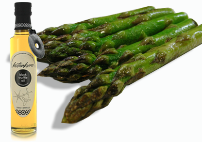 ​Espárragos con Vinagreta de Aceite de Trufa