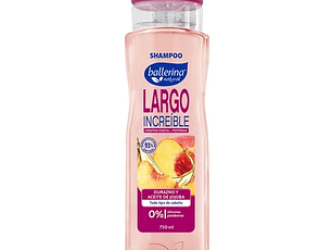 Ballerina Shampoo Frasco Largo Increíble 750 ml