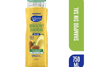 Ballerina Shampoo Frasco Sin Sal Palta Almendra 750 ml