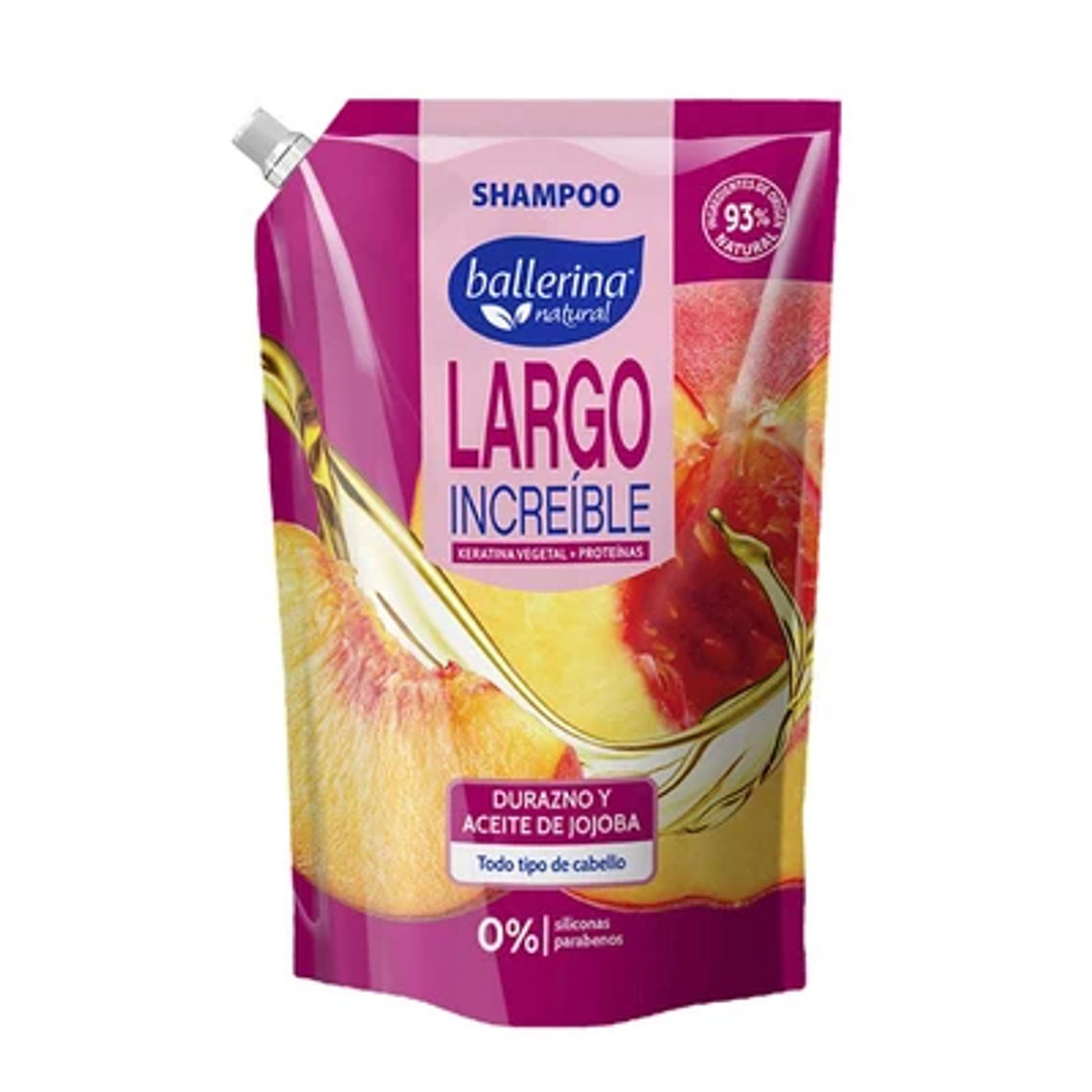 Ballerina Shampoo Largo Increíble Doypack 750 ml 1