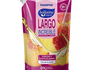 Ballerina Shampoo Largo Increíble Doypack 750 ml