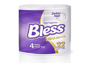 Bless Papel Higiénico Dh 4 Rollos X 22 Mts