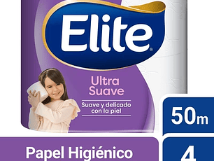Papel Higiénico Elite Doble Hoja Ultra 4 un 50 mt