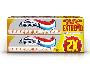 Aquafresh Pasta Dental Extreme Clean Whitening 158 Grs X 2