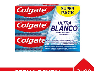 Pasta Dental Colgate Ultra Blanco 3X90G
