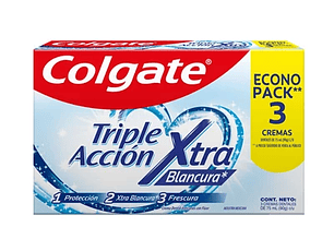 Pasta Dental Triple Acción Extra Blancura 3X75Ml