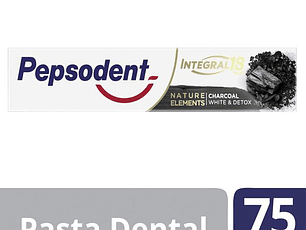 Pepsodent Pasta Dental Integral 18 Charcoal White & Detox 75ml