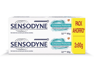 Sensodyne Pasta Dental Limpieza Profunda 90 Gr X2DES