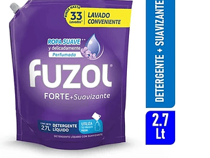 Fuzol Detergente Liquido + Suavizante 2.7lt