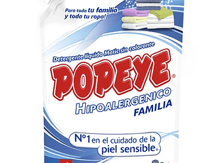 Popeye Detergente Hipoalergénico Fam. 3 Litros Doypack