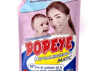 Popeye Detergente Líquido Hipoalergénico Dp 3 Litros